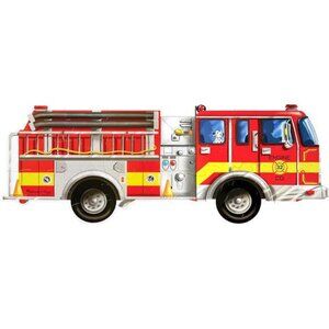 Fire Truck Jumbo Jigsaw Floor Puzzle (24 pcs, 4 feet long) - FSC Certified
